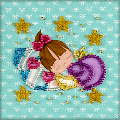 Bead embroidery magnet FLA-190