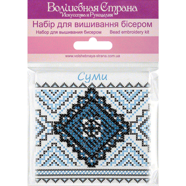 Bead embroidery magnet FLA-229