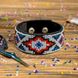 Bead embroidery kit on artificial leather Bracelet (3х22cm) FLBB-018 Black FLBB-018 photo 1